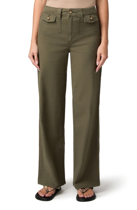 Anessa Flap Pocket High Waist Wide Leg Jeans