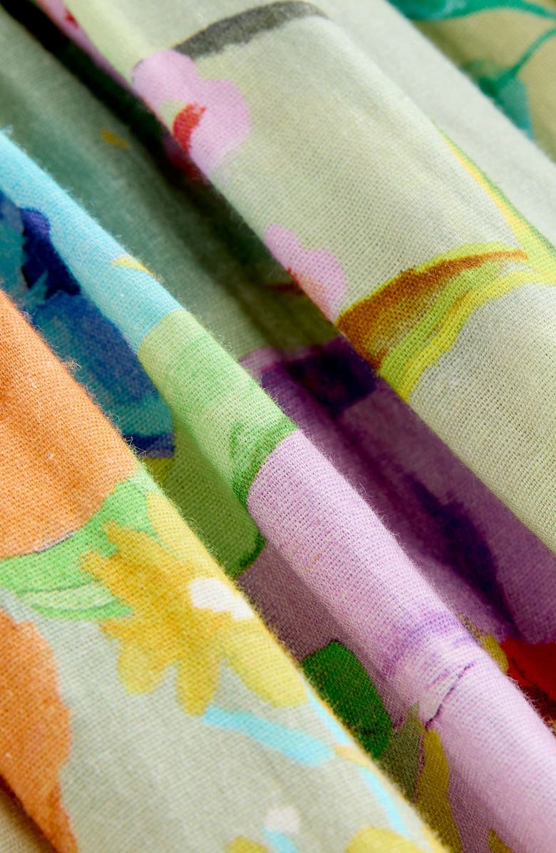 NEXT Kids' Floral Print Dress, Alternate, color, Green