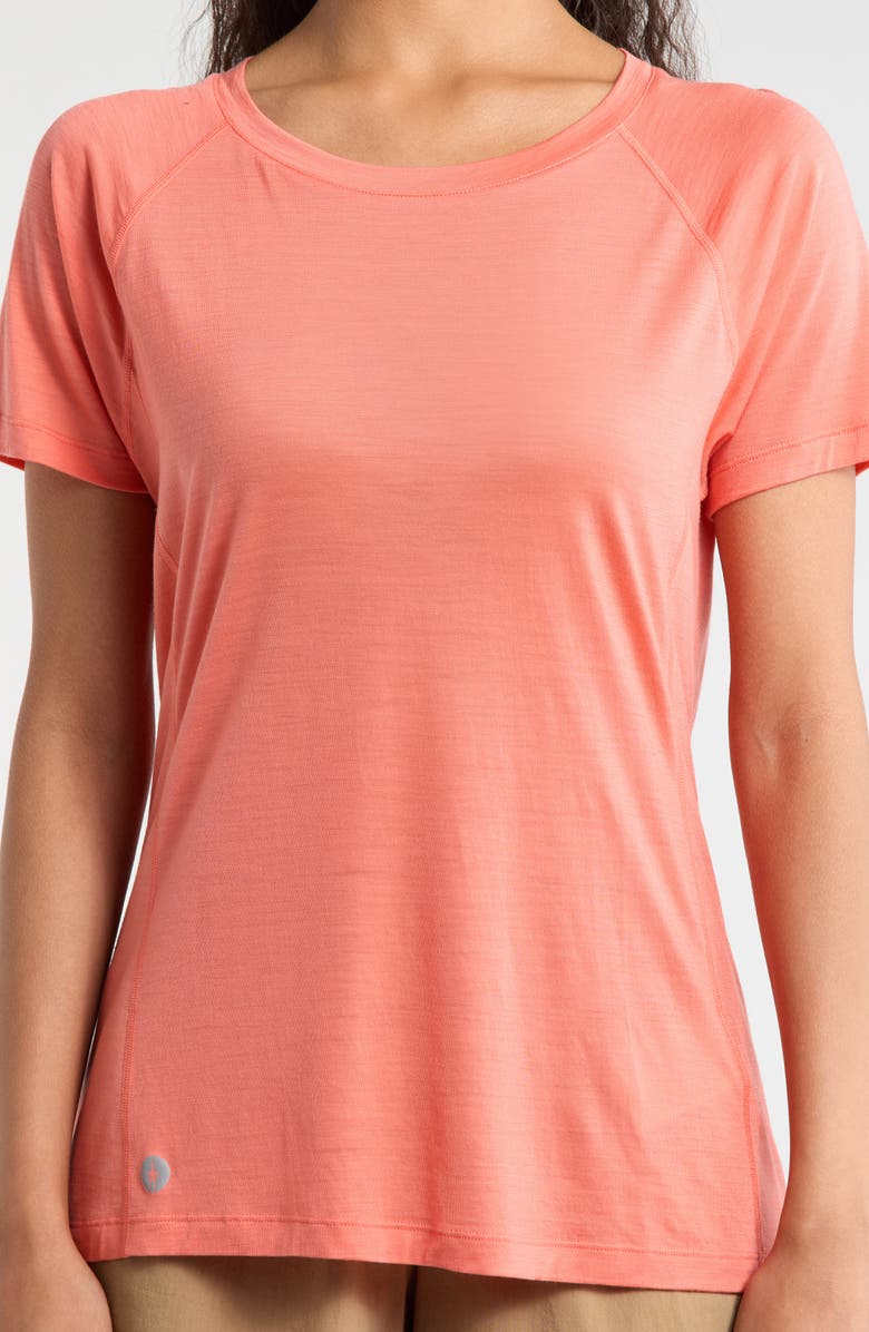 Smartwool Ultralite Crewneck T-Shirt, Alternate, color, Coral Reef