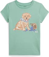 Polo Ralph Lauren Kids' Puppy Cotton Graphic T-Shirt