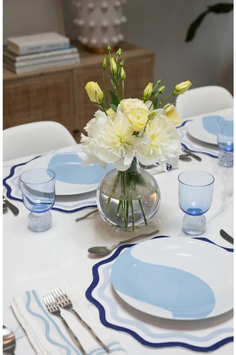 Set of 4 Stripe Linen Placemats, Alternate, color, LIGHT BLUE