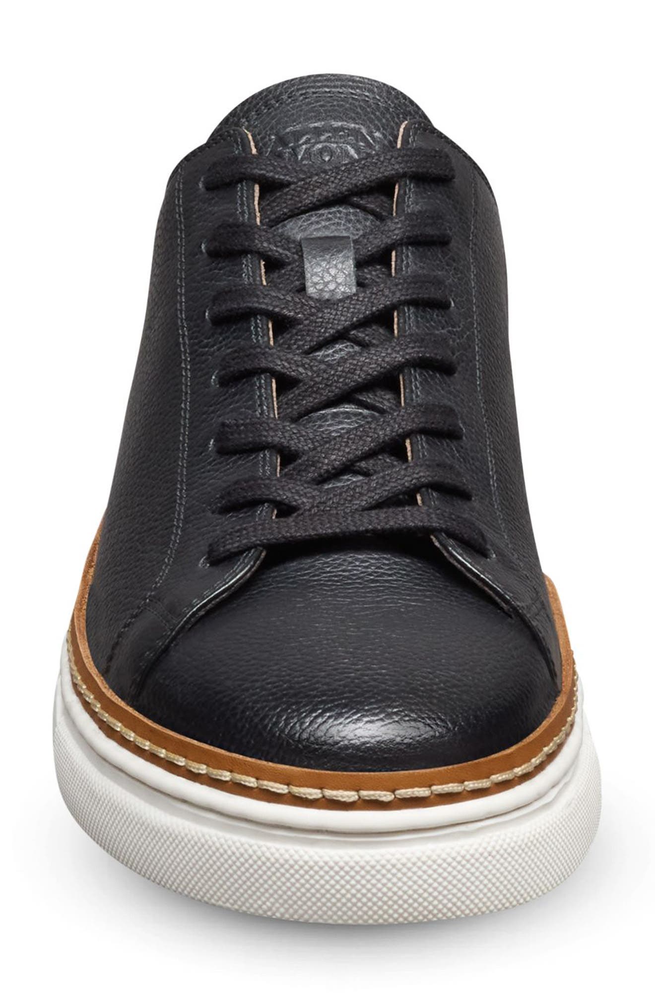 Allen Edmonds Percy Low Top Sneaker, Alternate, color, Black