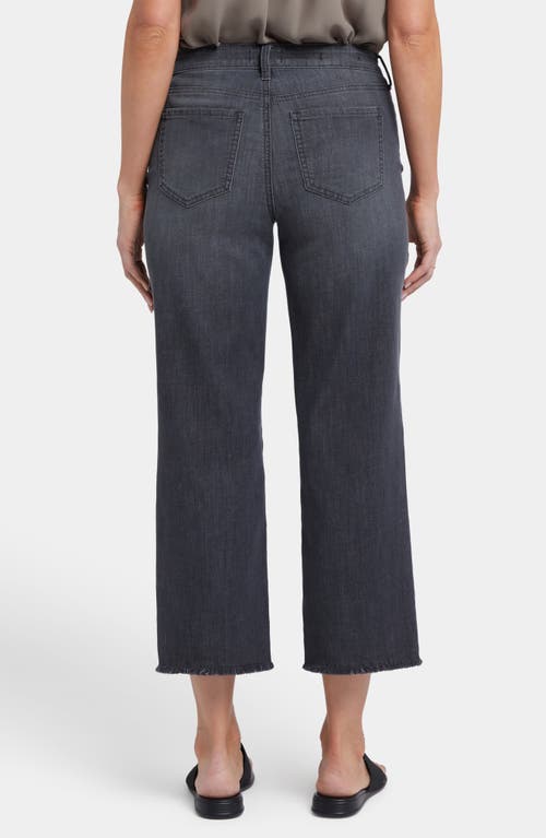 Nydj Piper Frayed Relaxed Crop Straight Leg Utility Jeans In Castile Dream