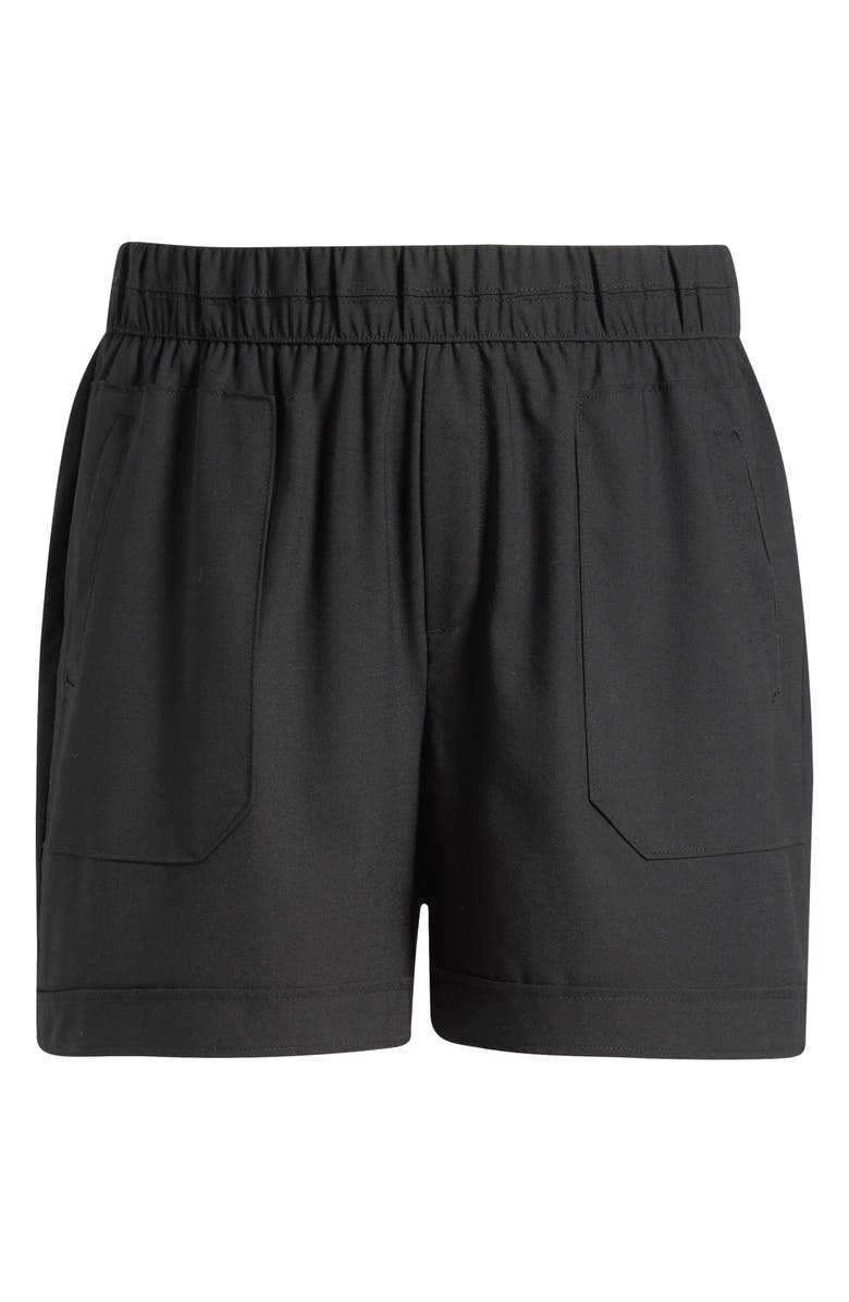 Wit & Wisdom Skyrise Patch Pocket Shorts, Alternate, color, Black