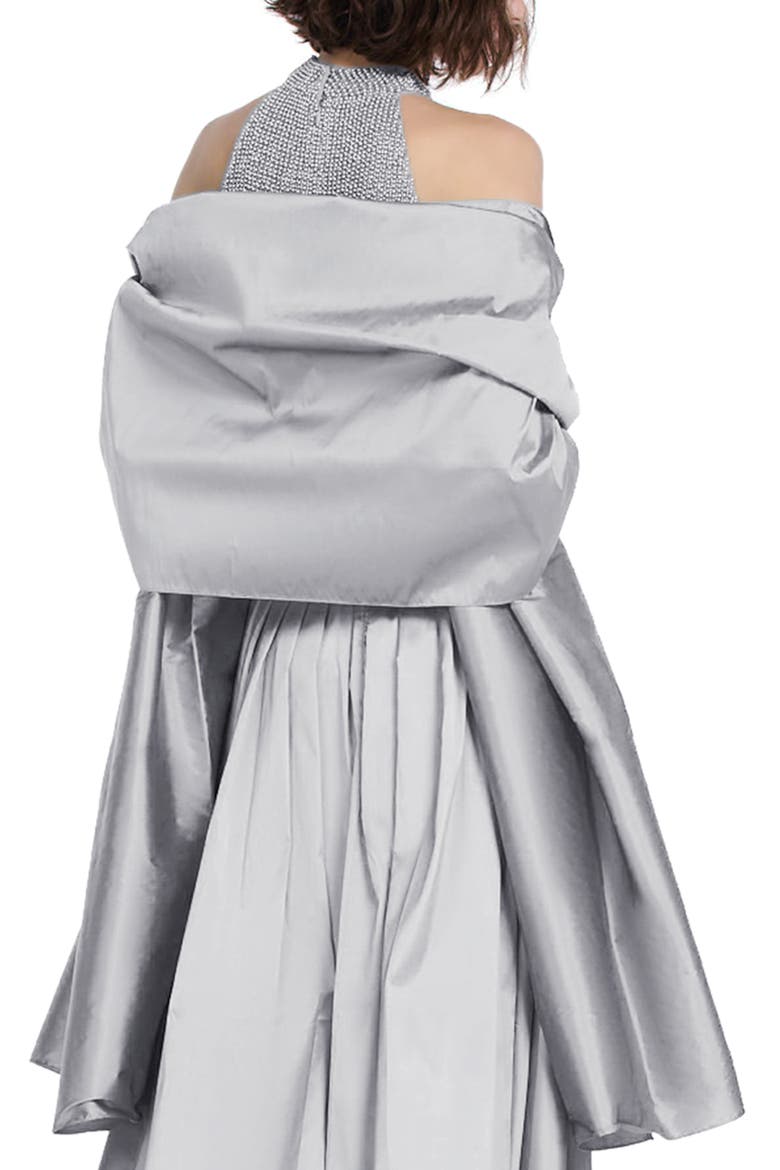 Taffeta Wrap, Alternate, color, SILVER
