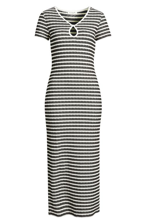 Loveappella Keyhole Midi Dress In Multi