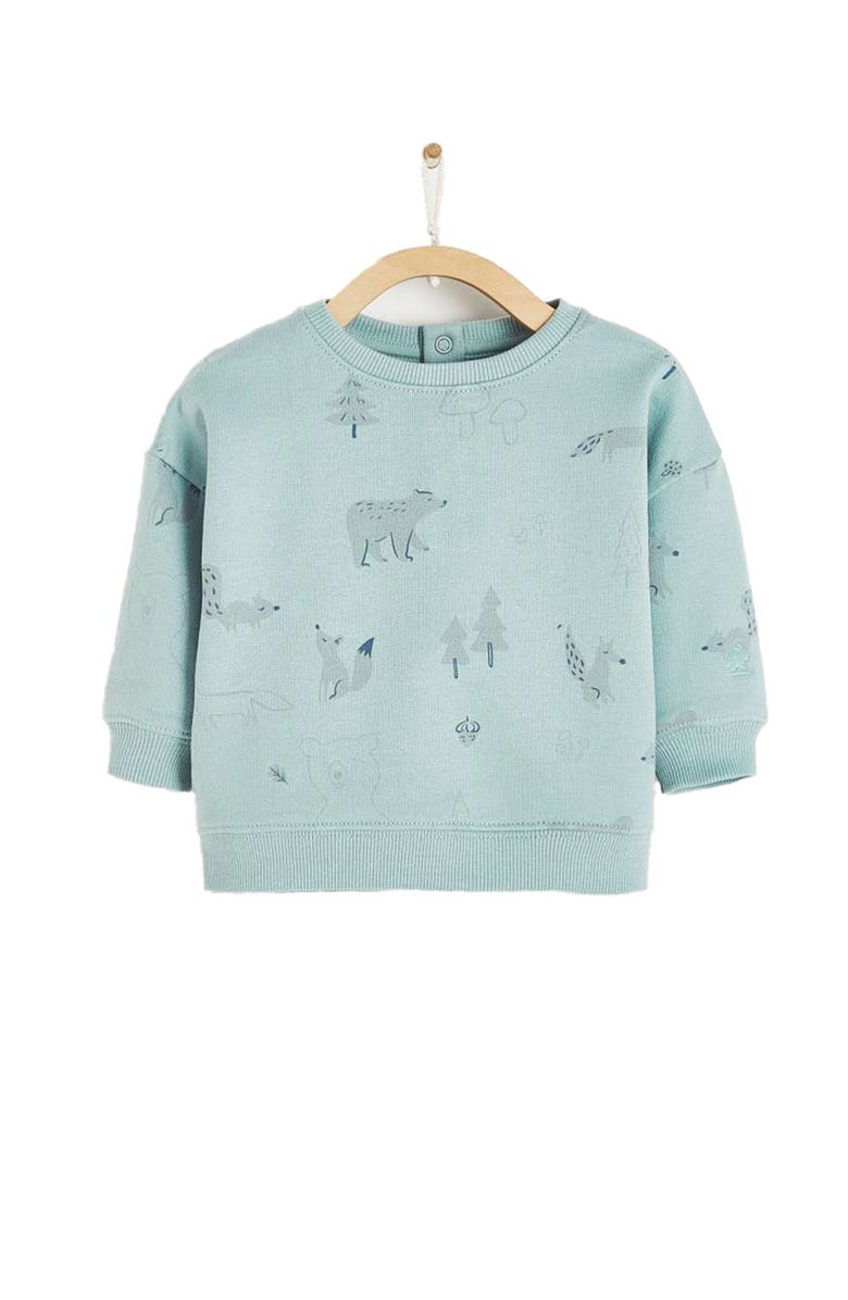 Babycottons Premium Cotton Merlin Print Sweatshirt For Infant, Main, color,