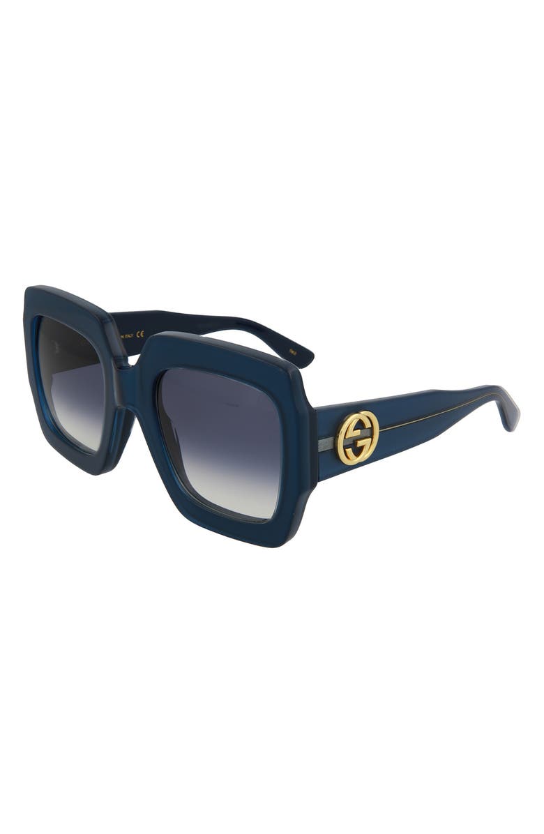 Gucci 54mm Oversized Square Sunglasses, Alternate, color,