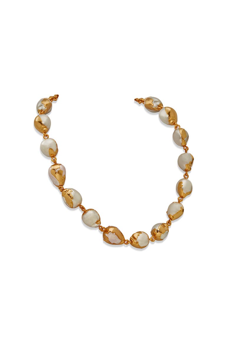 LUNA NECKLACE, Alternate, color, Gold Plated