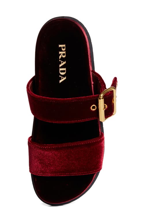 Prada Buckle Slide Sandal