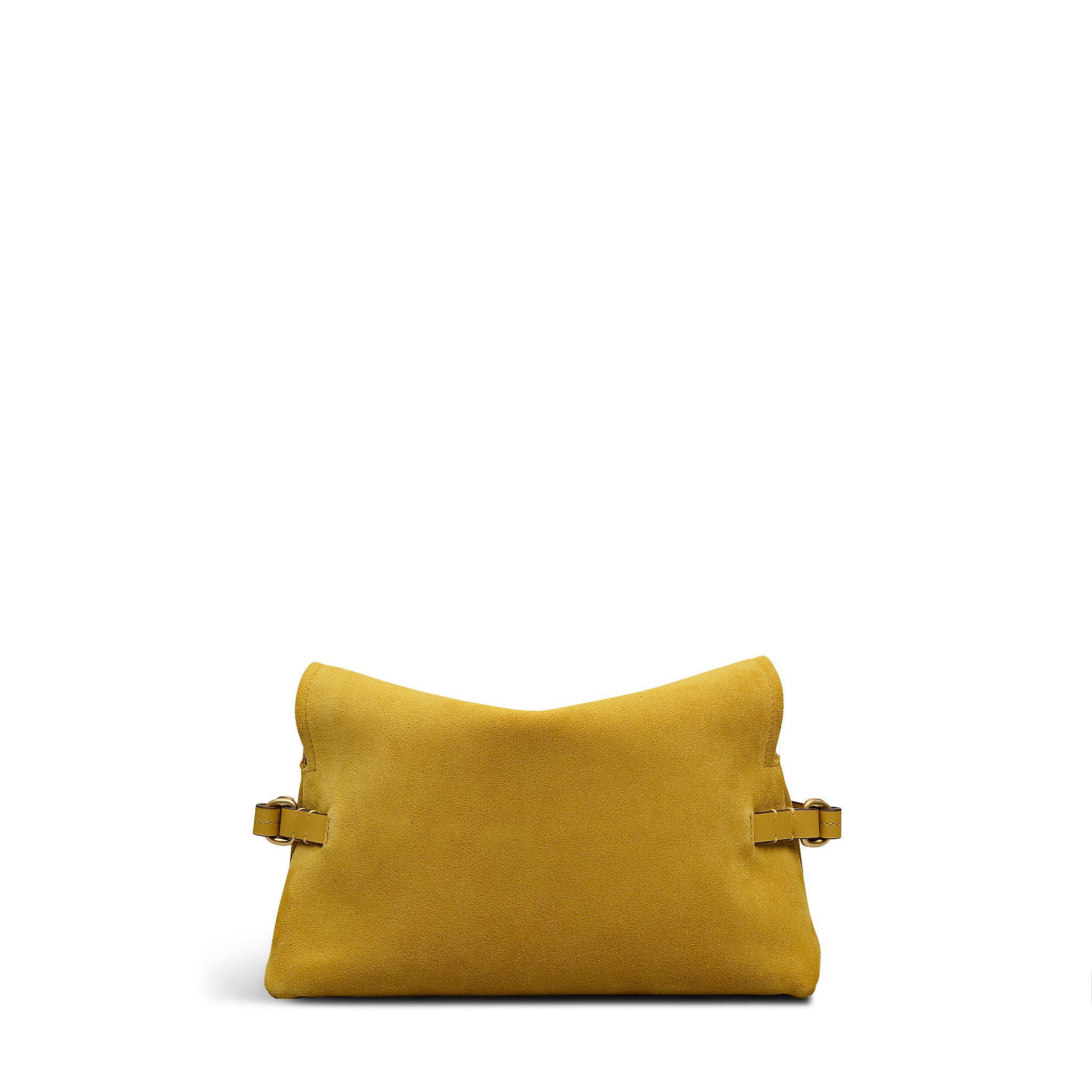 Radley Fleet Street - Suede Medium Flapover Clutch, Alternate, color, Ochre