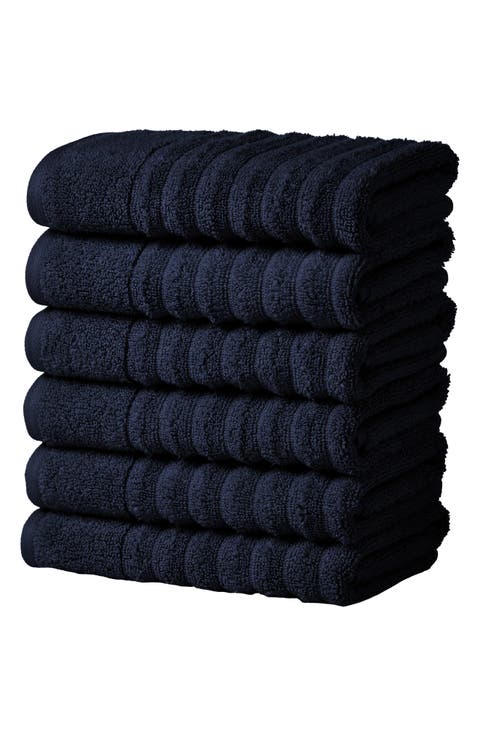 Combed Cotton 6-Pack Hand Towels
