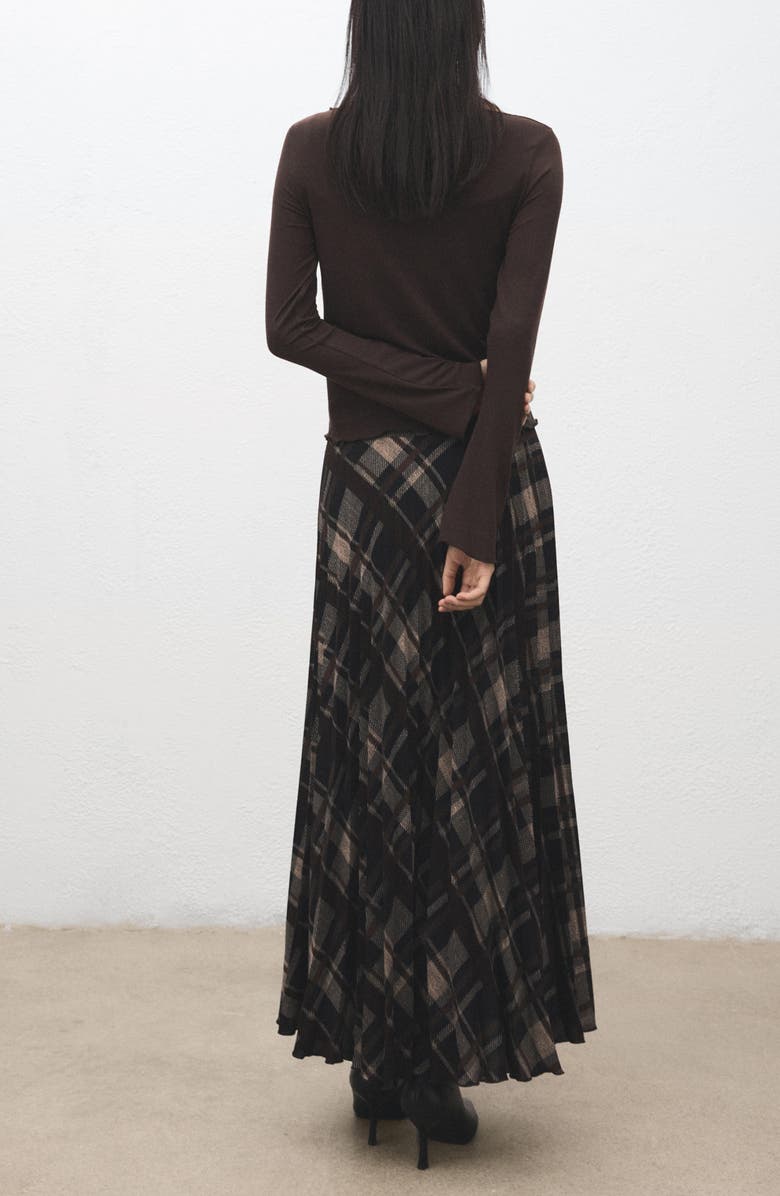 MANGO Boatneck Top, Alternate, color, Brown