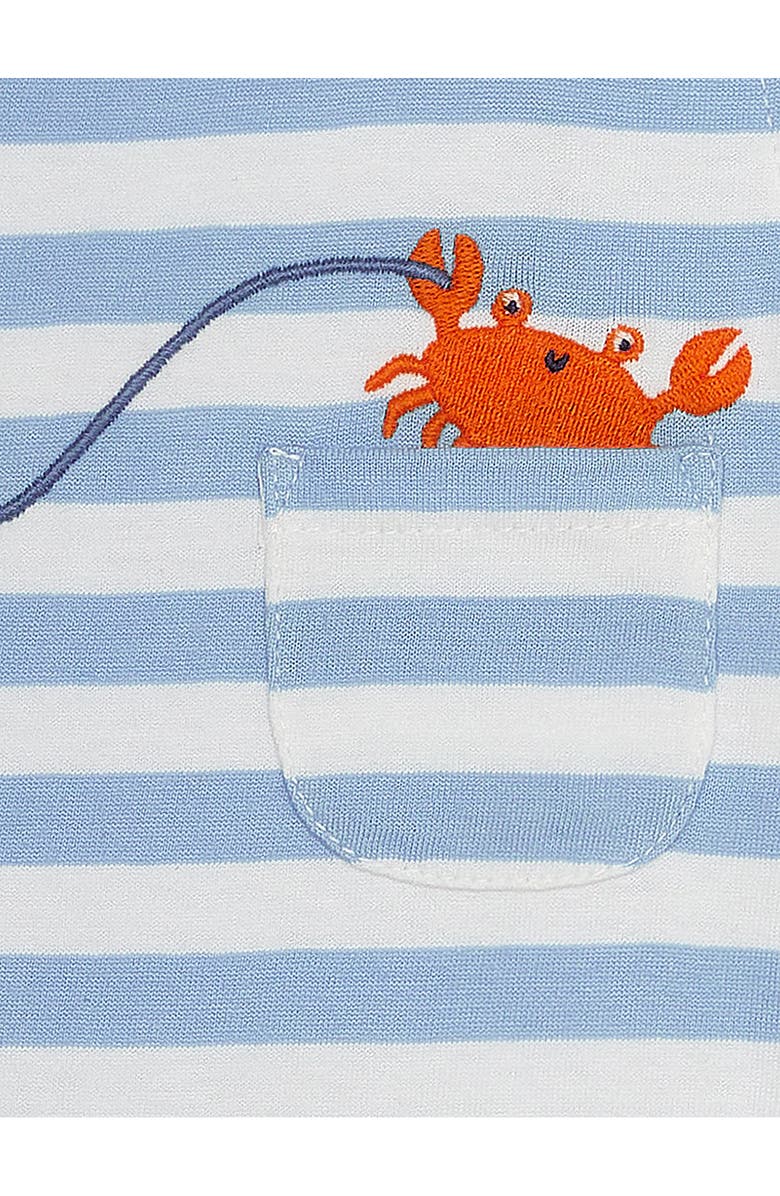 JOJO MAMAN BEBE Pelican Appliqué Cotton Graphic T-Shirt & Shorts Set, Alternate, color, 