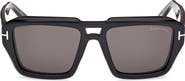 TOM FORD Icon 56mm Navigator Sunglasses