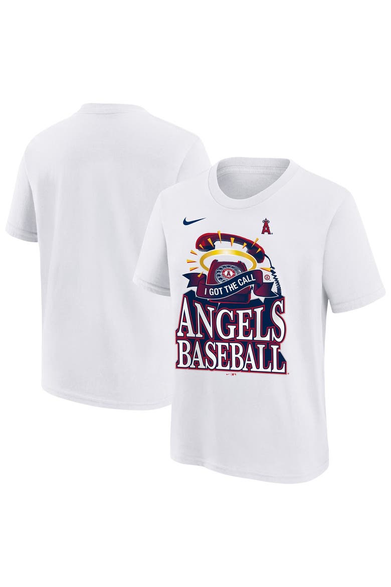 Youth Nike  White Los Angeles Angels Hometown Collection T-Shirt, Main, color, White