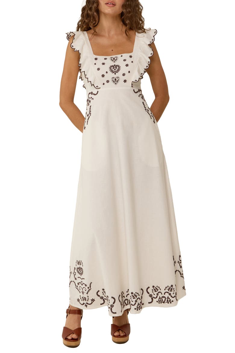 Grace Dress, Main, color, Regatta Embroidery