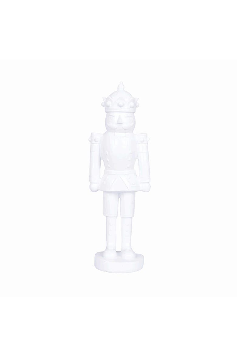 White Christmas Medium Nutcracker Figurine 8.46", Main, color, White