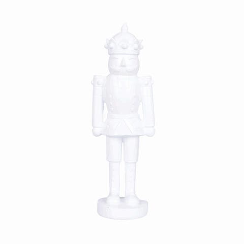 White Christmas Medium Nutcracker Figurine 8.46"