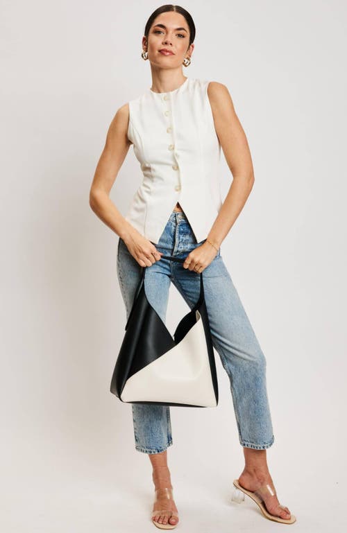 Moda Luxe Frankie Hobo In Ivory Black