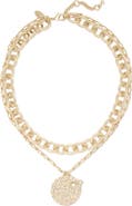 Ramy Brook Ariana Medallion Layered Necklace