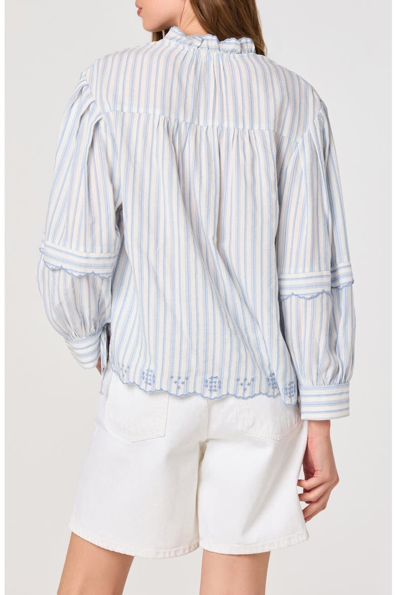 Taliyah Long Sleeve Top, Alternate, color, BLUE STRIPE