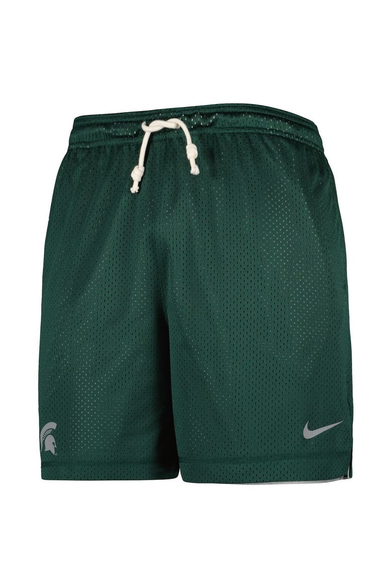 Men's Nike Green/Gray Michigan State Spartans Reversible Performance Shorts, Alternate, color, Green