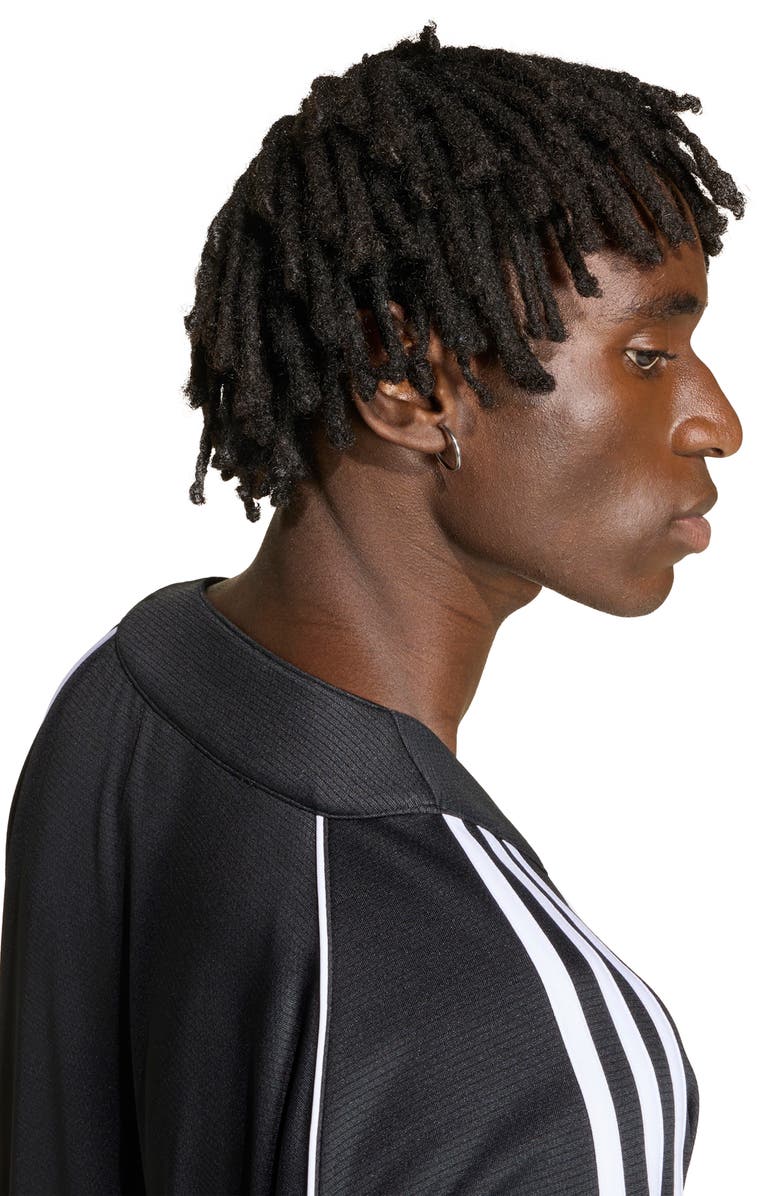 adidas Adicolor Baseball Jersey, Alternate, color, Black/ White/