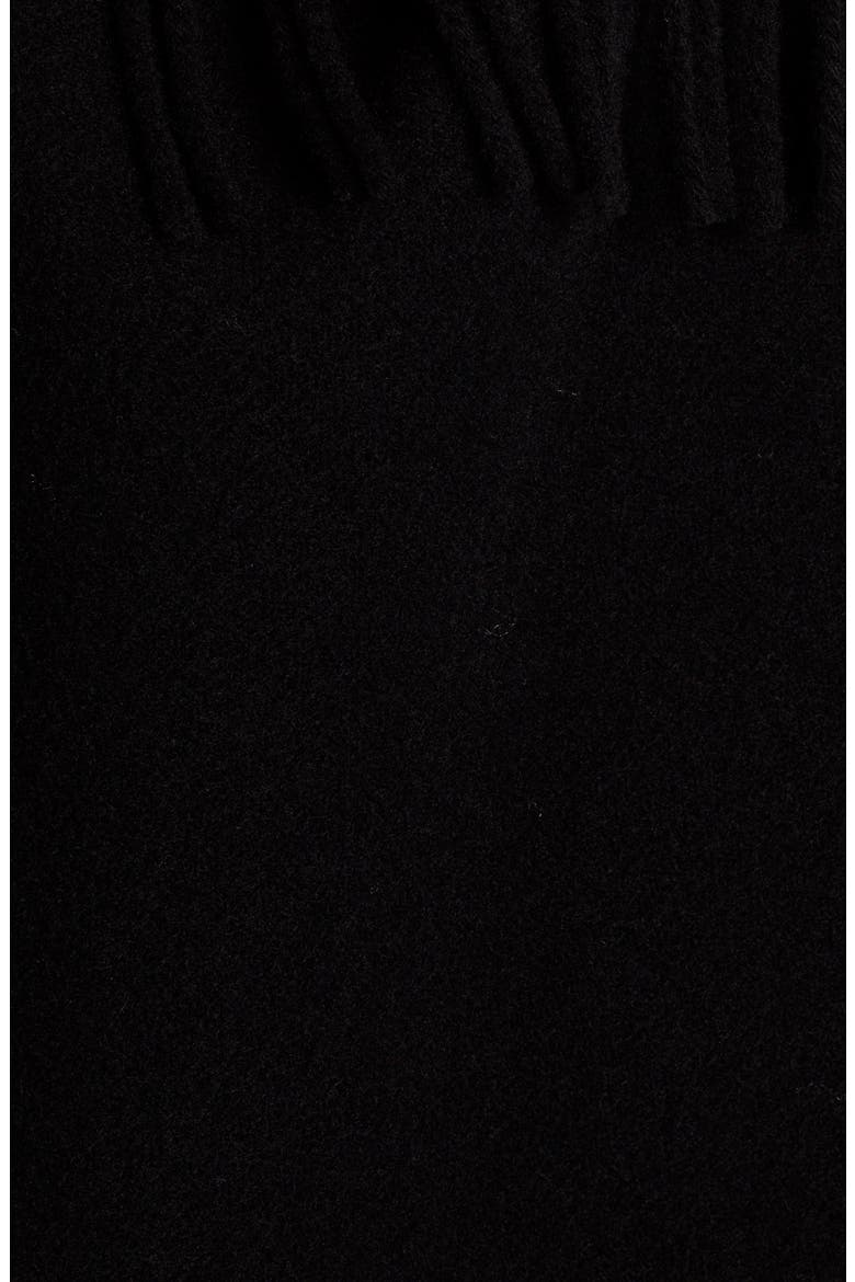 Mantella Down Puffer Sleeve Wool Cape Coat, Alternate, color, BLACK