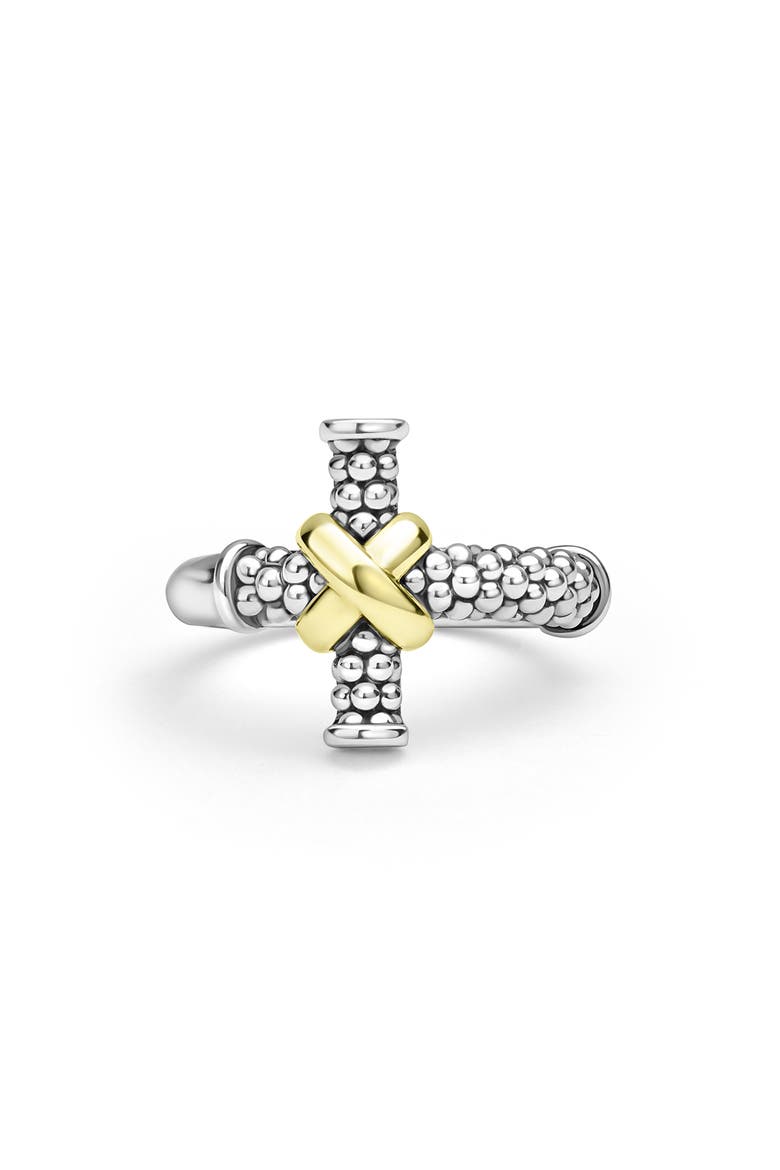 Anthem Cross Ring, Alternate, color, TWO TONE