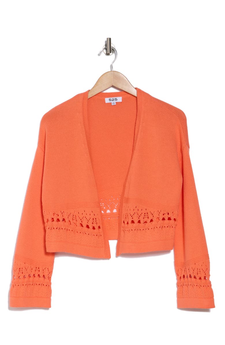 525 Meghan Open Stitch Cotton Cardigan, Alternate, color, 