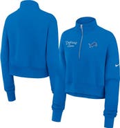 Nike Women's Nike Blue Detroit Lions Primetime Phoenix Half-Zip Sweatshirt
