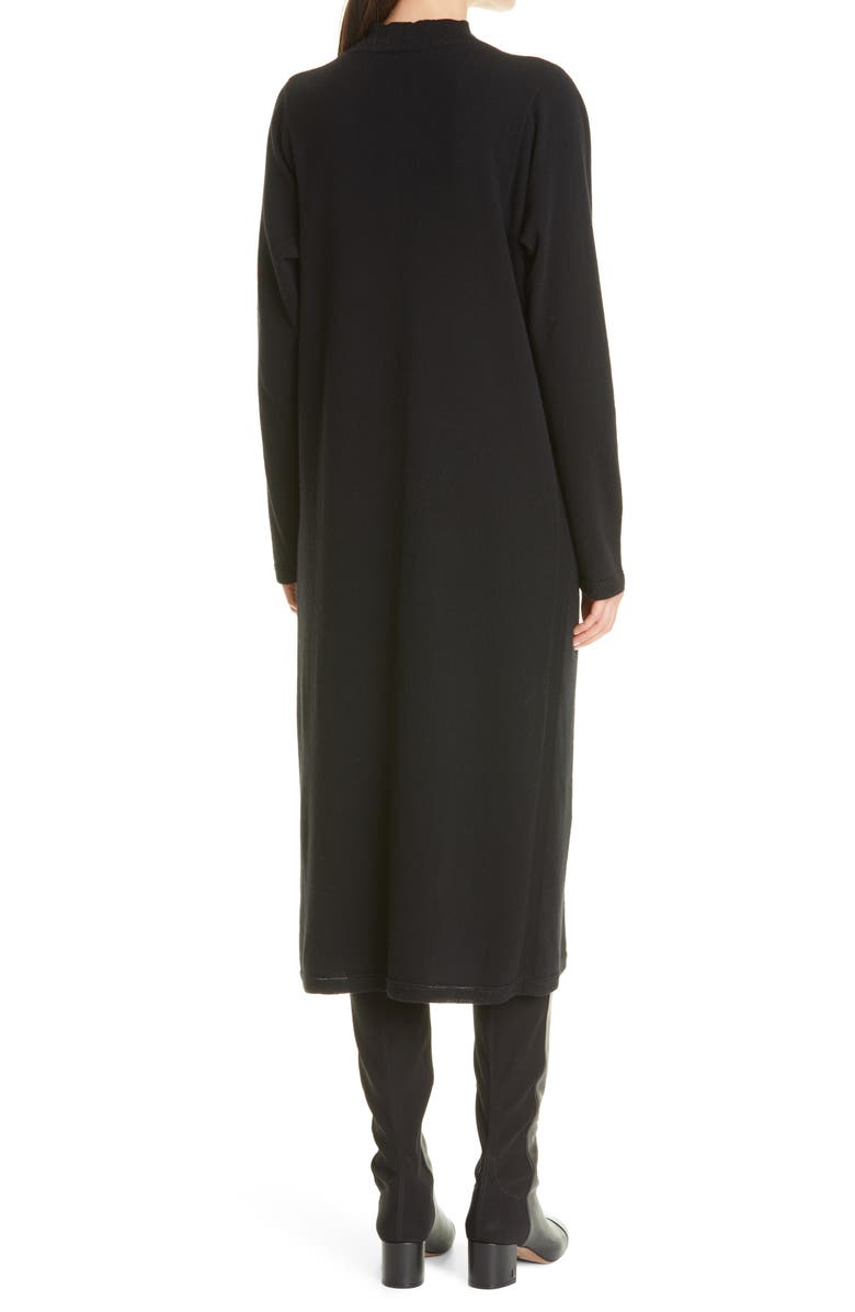 Lafayette 148 New York Sparkle Long Sleeve Wool & Cashmere Midi Dress, Alternate, color,