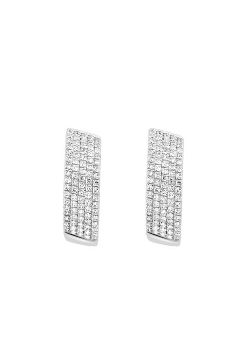 Sterling Silver Stardust Diamond Hoops