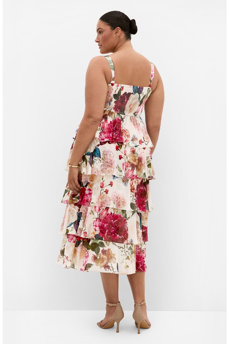 Daniela Floral Print Sleeveless Midi Dress, Alternate, color, BOTANICAL BLOOM