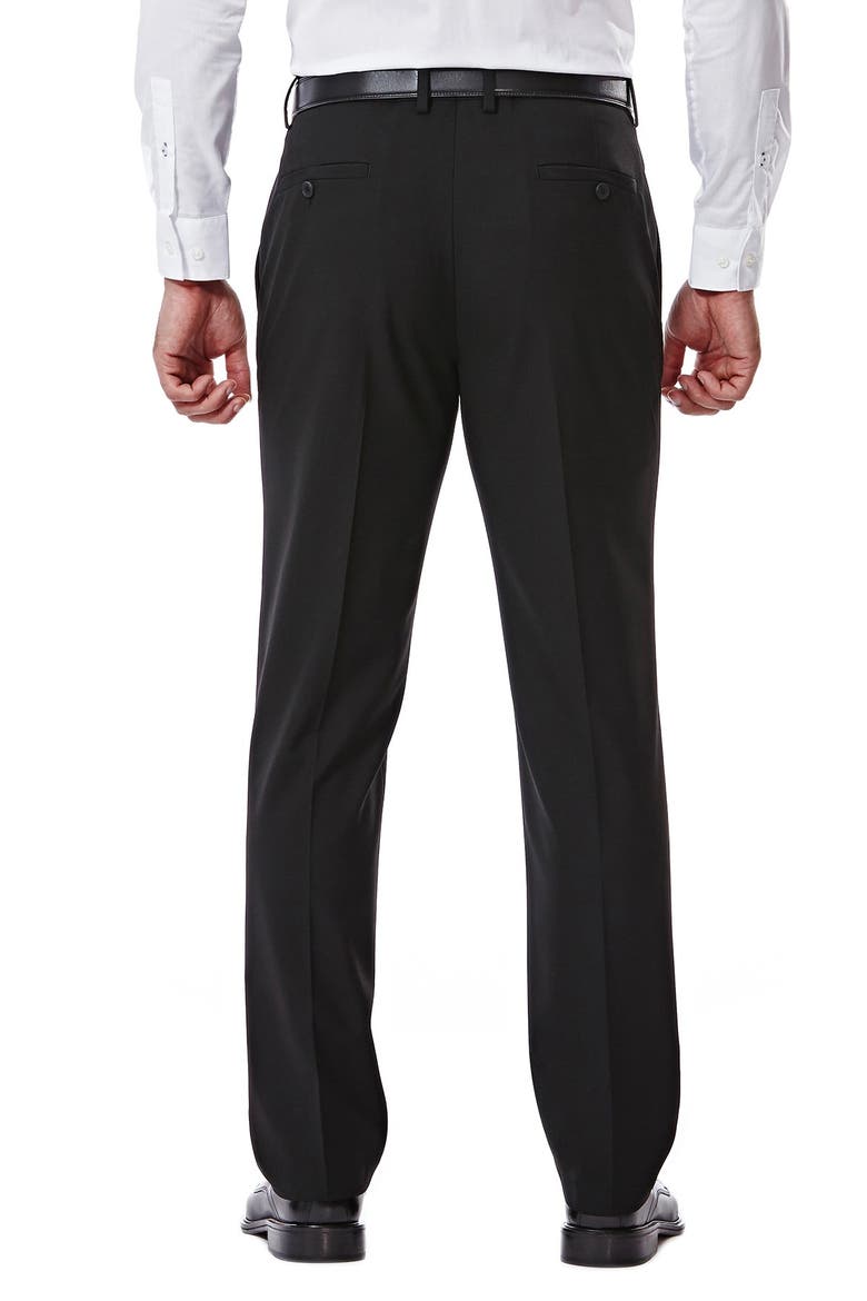 Black Herringbone Ultra Slim Stretch Suit Pants, Alternate, color, BLACK