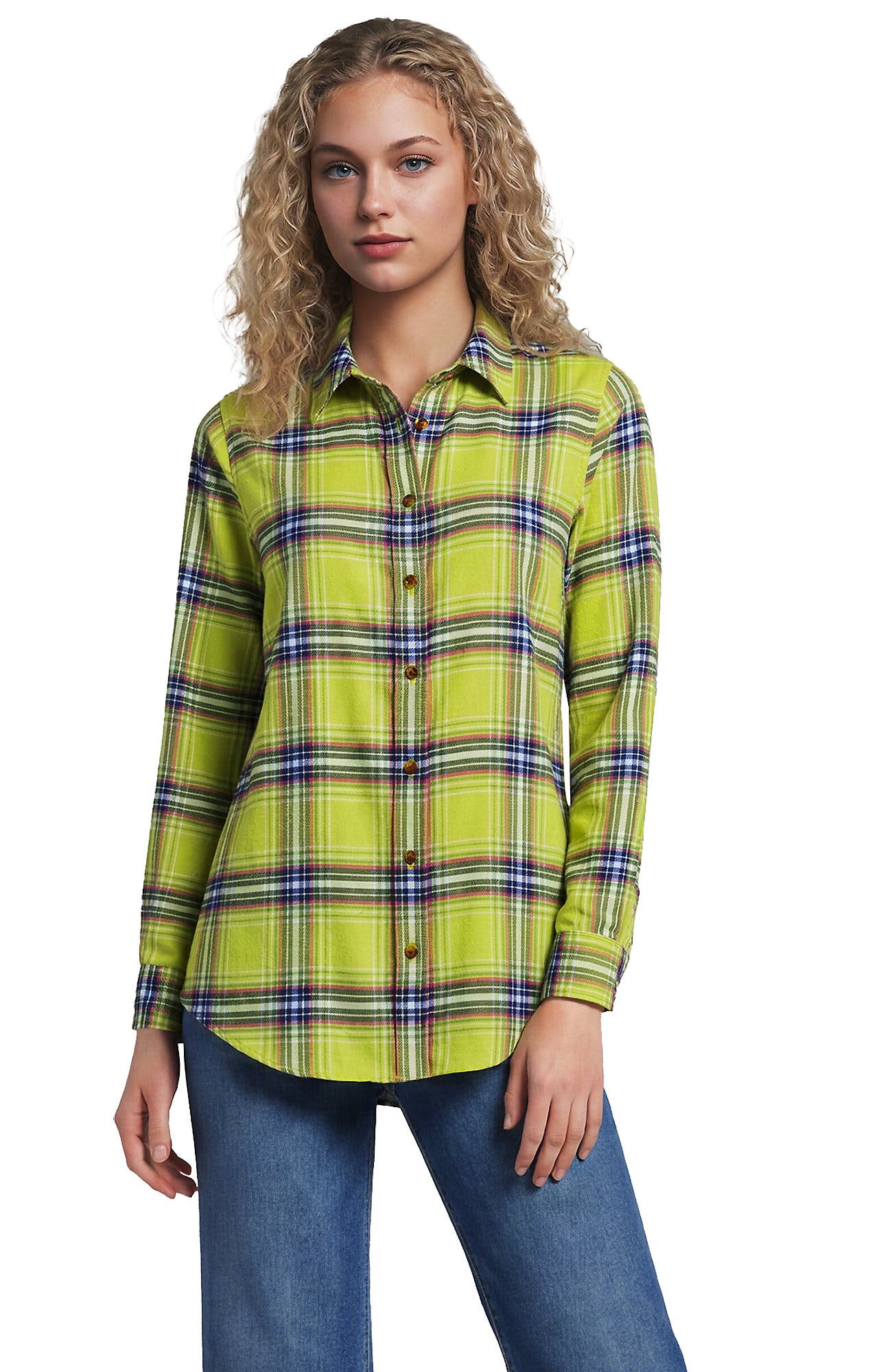 Chartreuse Multi Plaid