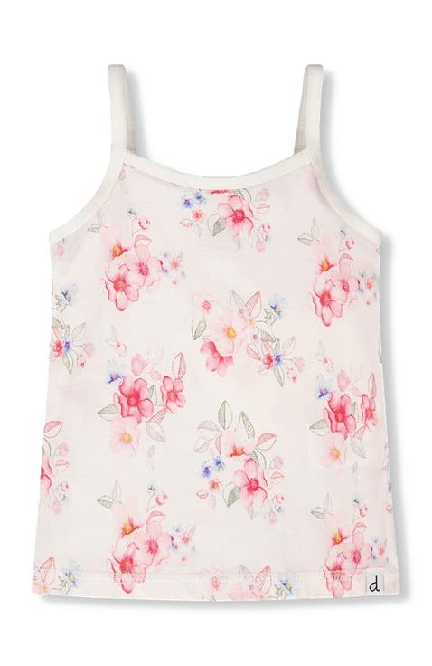 Organic Cotton Flowers Tank Underwear (Toddler, Little Kid & Big Kid)
