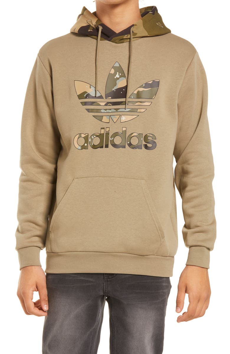 adidas Originals Camo Trefoil Hoodie, Main, color,