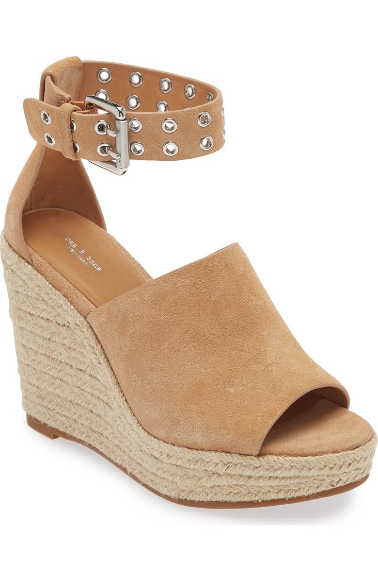 rag & bone Anteros Espadrille Wedge, Main, color,