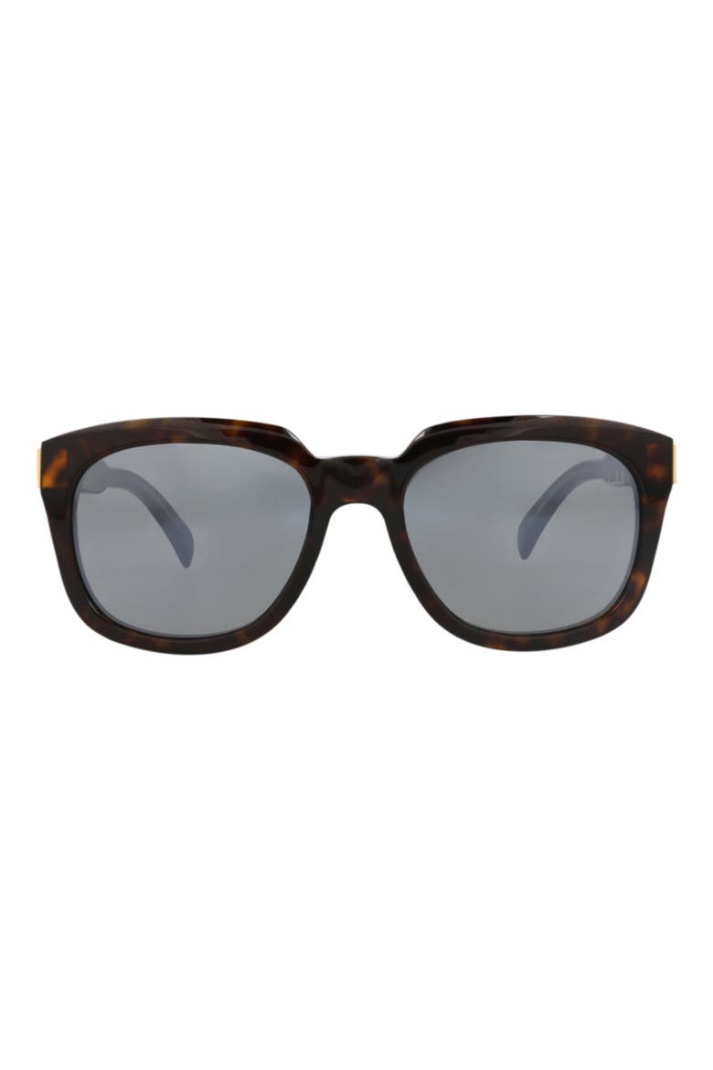 56mm Square Sunglasses, Main, color, HAVANA HAVANA SILVER