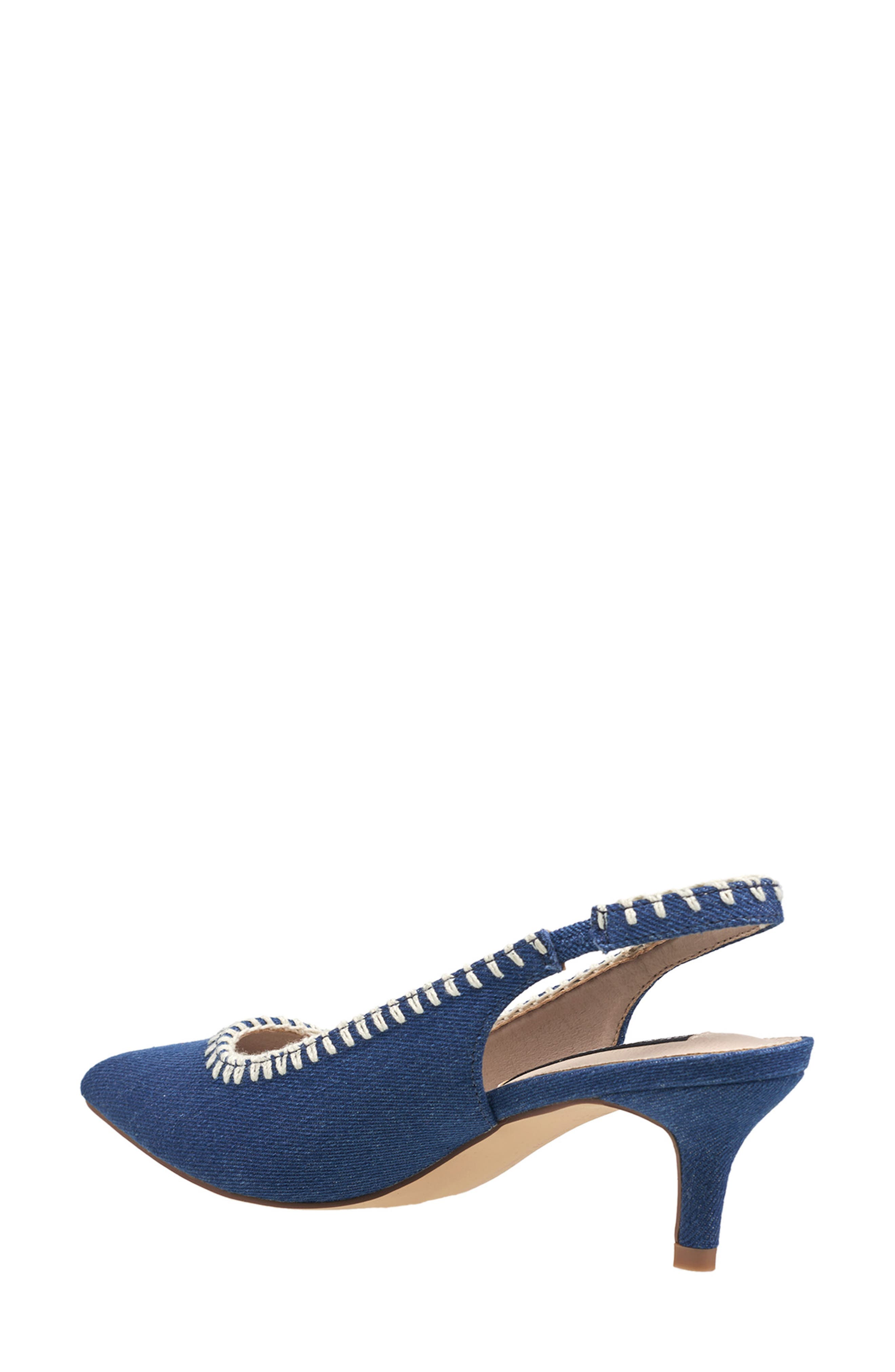 French Connection Quinn Slingback Pump, Alternate, color, Denim