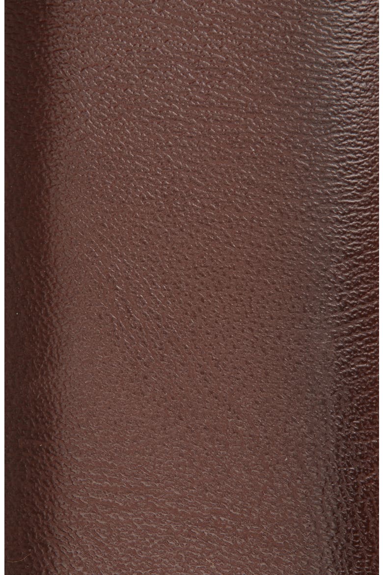 Feather Edge Bonded Leather Belt, Alternate, color, BROWN/ BLACK