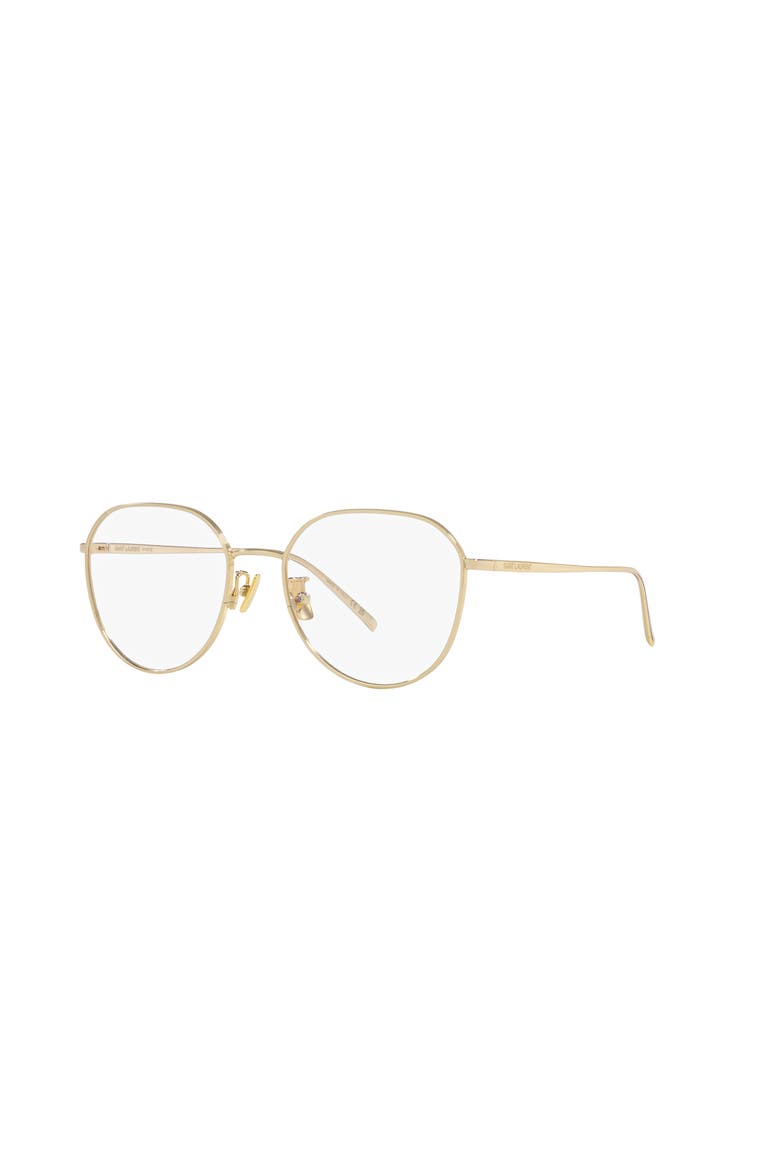 53mm Round optical glasses, Main, color, Gold