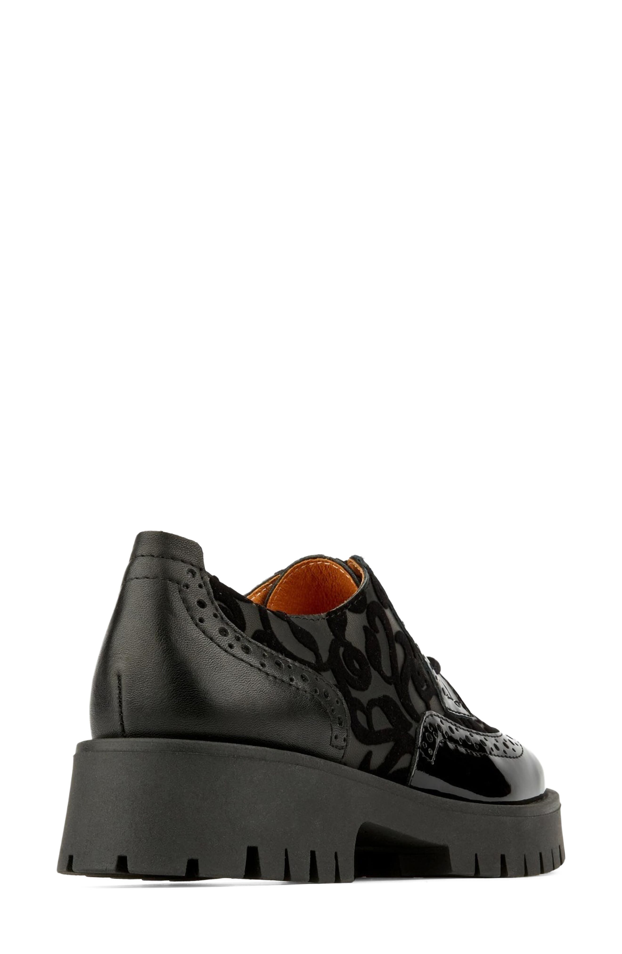 Artisan Wingtip Lug Sole Derby, Alternate, color, BLACK