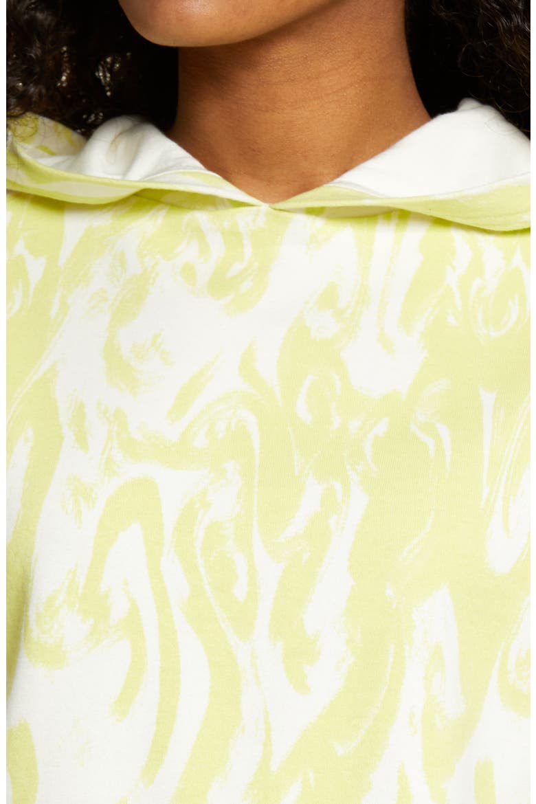 Hooded Pullover, Alternate, color, IVORY- GREEN NOVA ABSTRACT