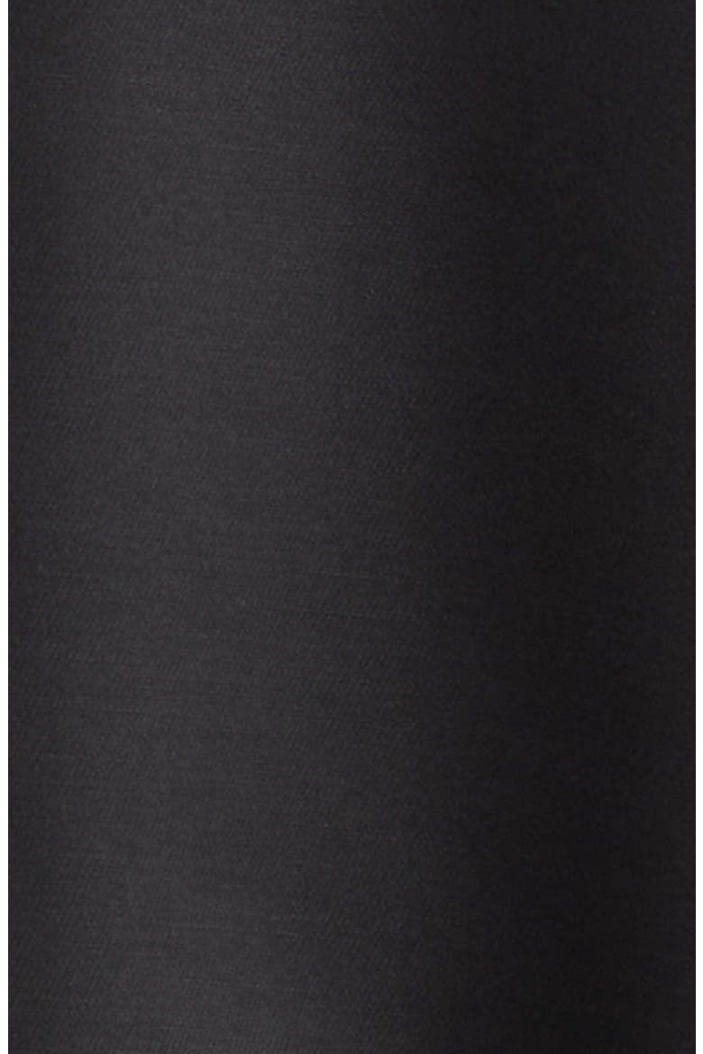 Lacquered Wool & Silk Tricotine Battle Jacket, Alternate, color, BLACK