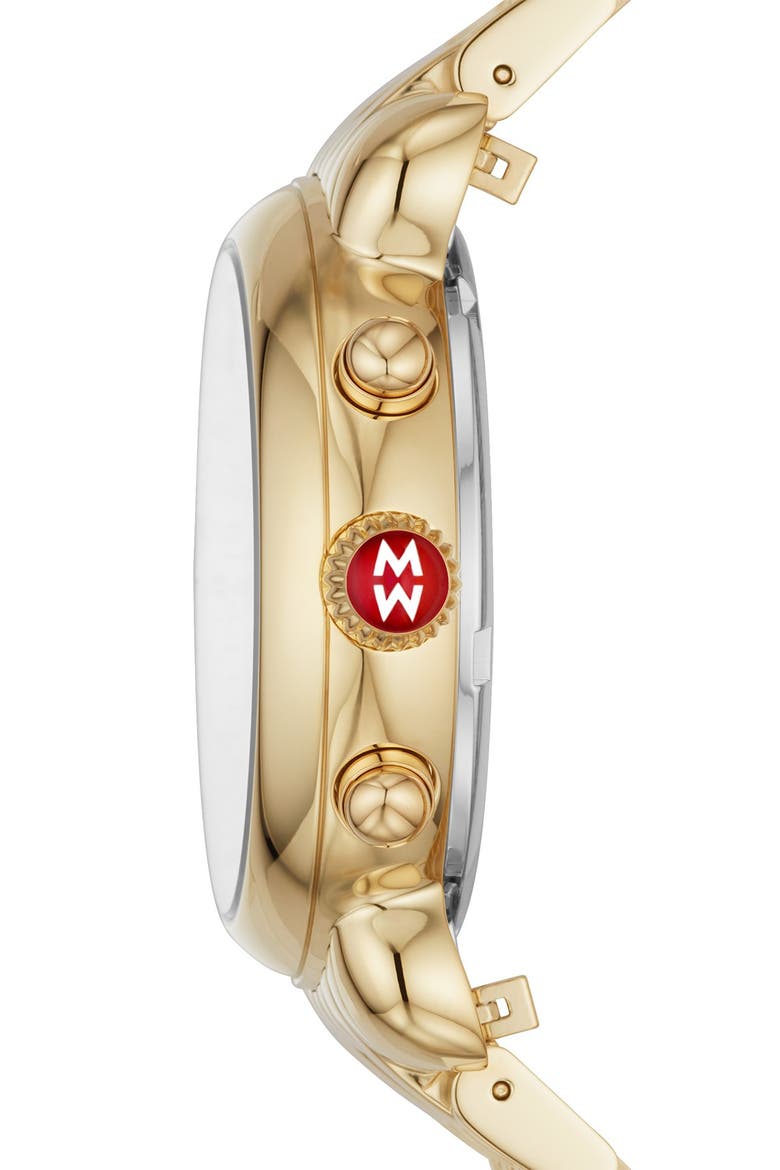 CSX Diamond Embellished Bracelet Watch, 38mm - 0.03 ctw, Alternate, color, GOLD