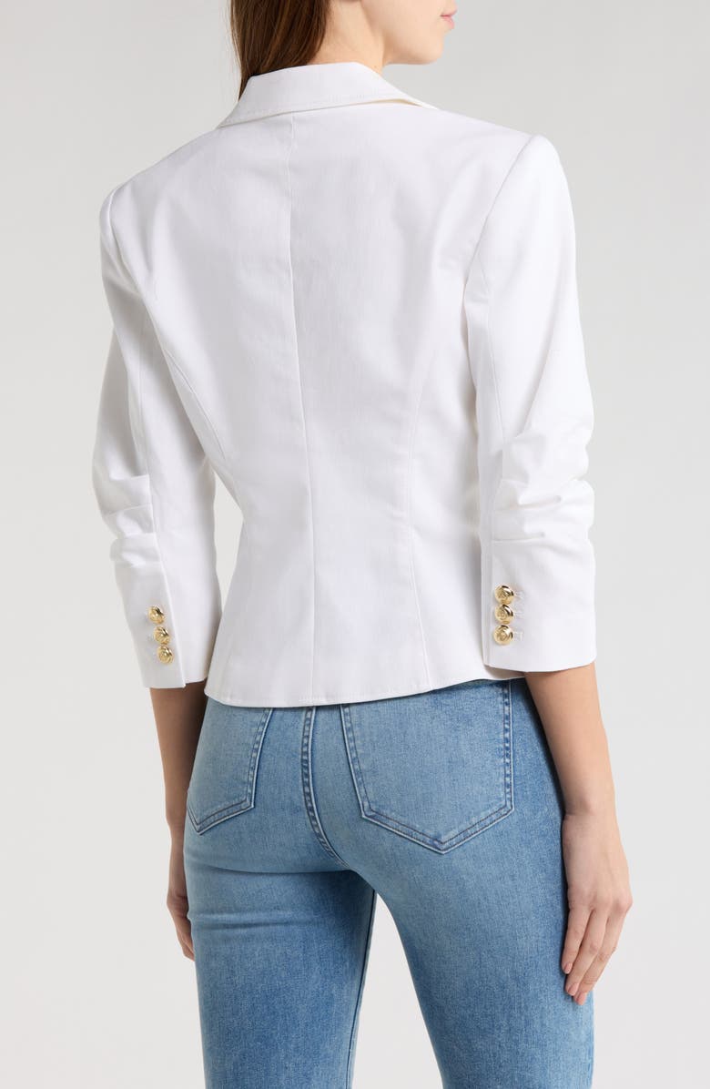 Cinq à Sept Khloe Denim Blazer, Alternate, color, White