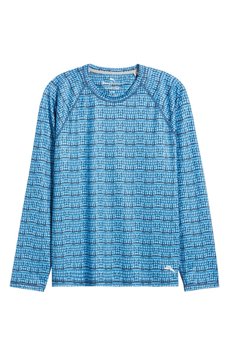 Tommy Bahama Tidal Dye IslandZone<sup>®</sup> Performance Long Sleeve Crewneck T-Shirt, Alternate, color, Starry Night